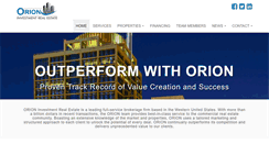 Desktop Screenshot of orionprop.com